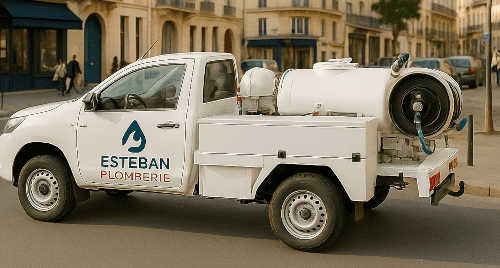 Camion Esteban Plombier en urgence Bouches du Rhone